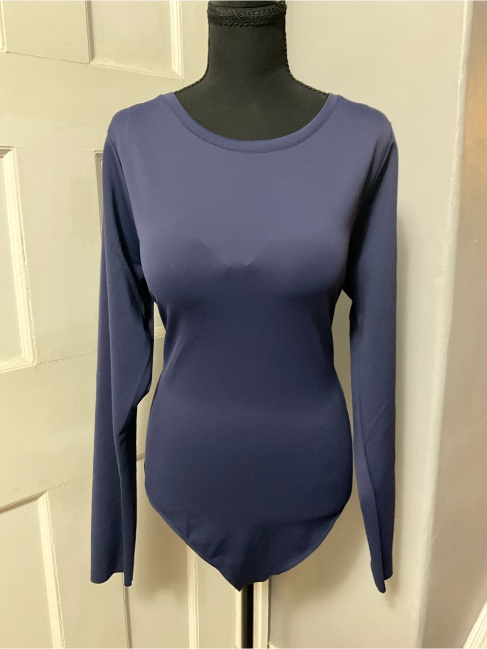 Good American - SCUBA CREWNECK BODYSUIT | BLUE RINSE - BLUE RINSE / 2XL